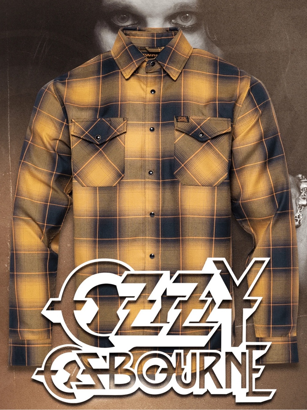 DIXXON OZZY OSBOURNE NO MORE TEARS FLANNEL MEN’S L - NWT